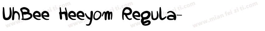 UhBee Heeyom Regula字体转换